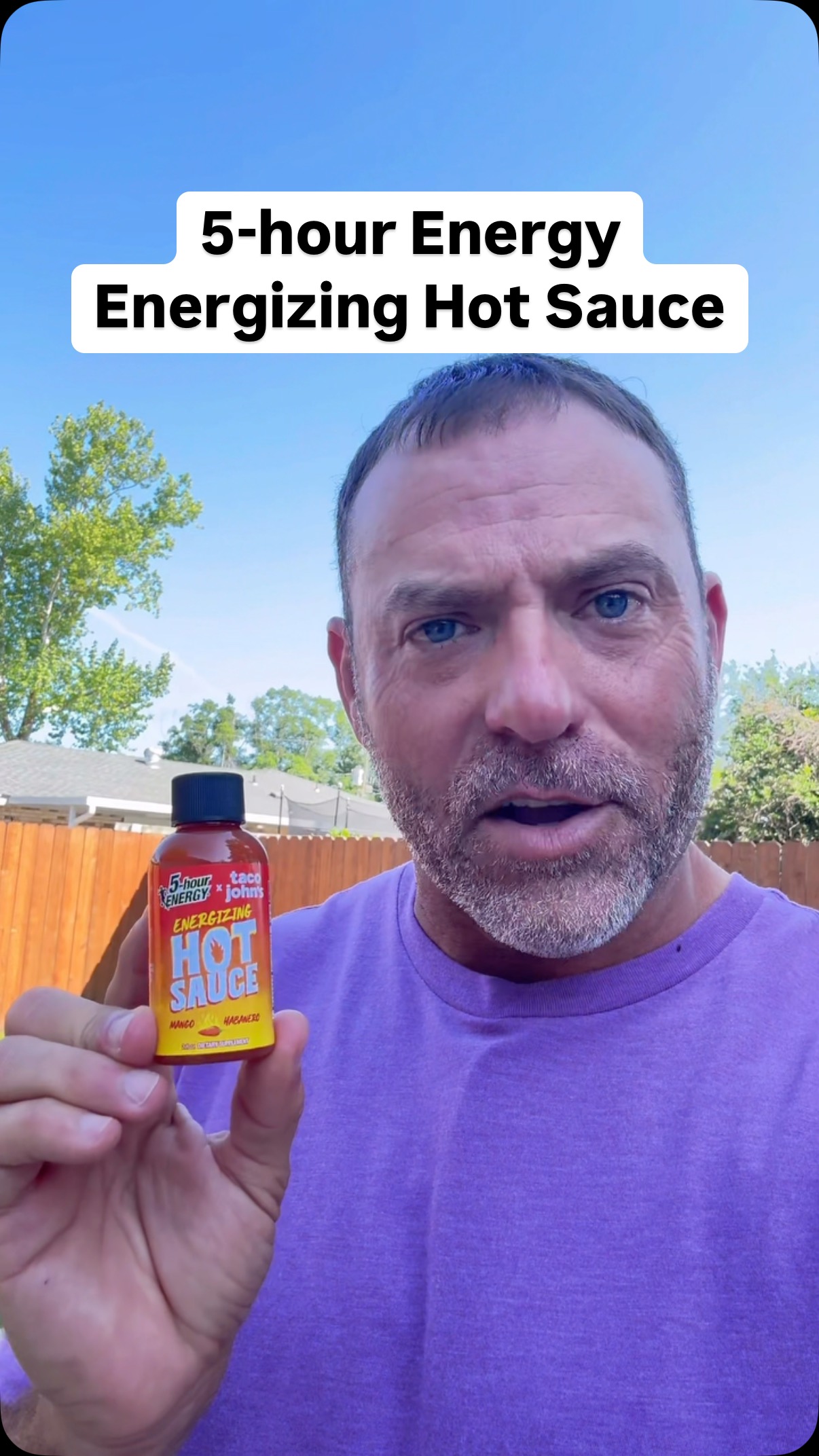 Instagram post by @hey_erock for 5-hour ENERGY. Caption reads: #ad This @5hourenergy Energizing Hot Sauce collab....