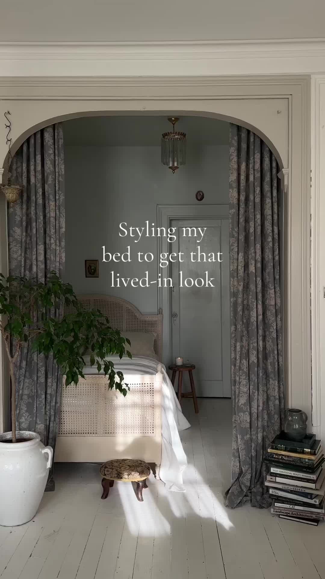TikTok post by @hummusbirrd for Brooklinen. Caption reads: Lived-in and cozy and perfectly imperfect 🤌....