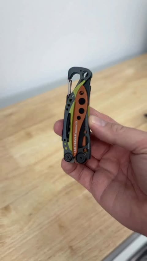 Instagram post by @charlieandcrewdad for Leatherman. Caption reads: #leathermanskeletoolcx #sponsored @leathermantools....