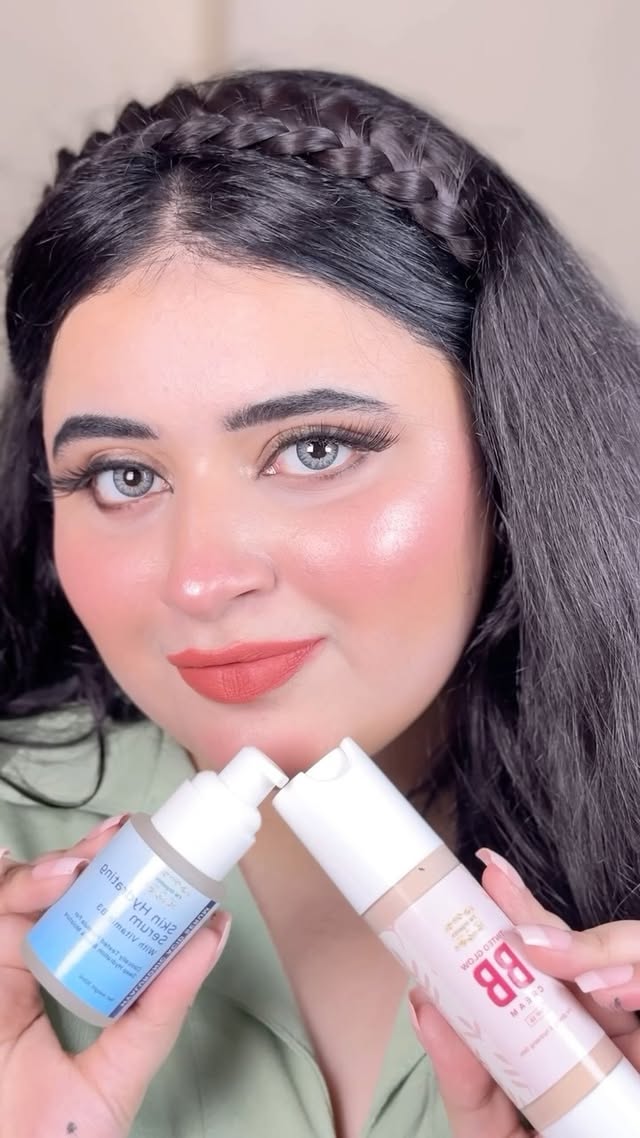 Instagram post by @ru_bab26 for FWOrganics. Caption reads: X @fworganics Eid look with my favorite Products....