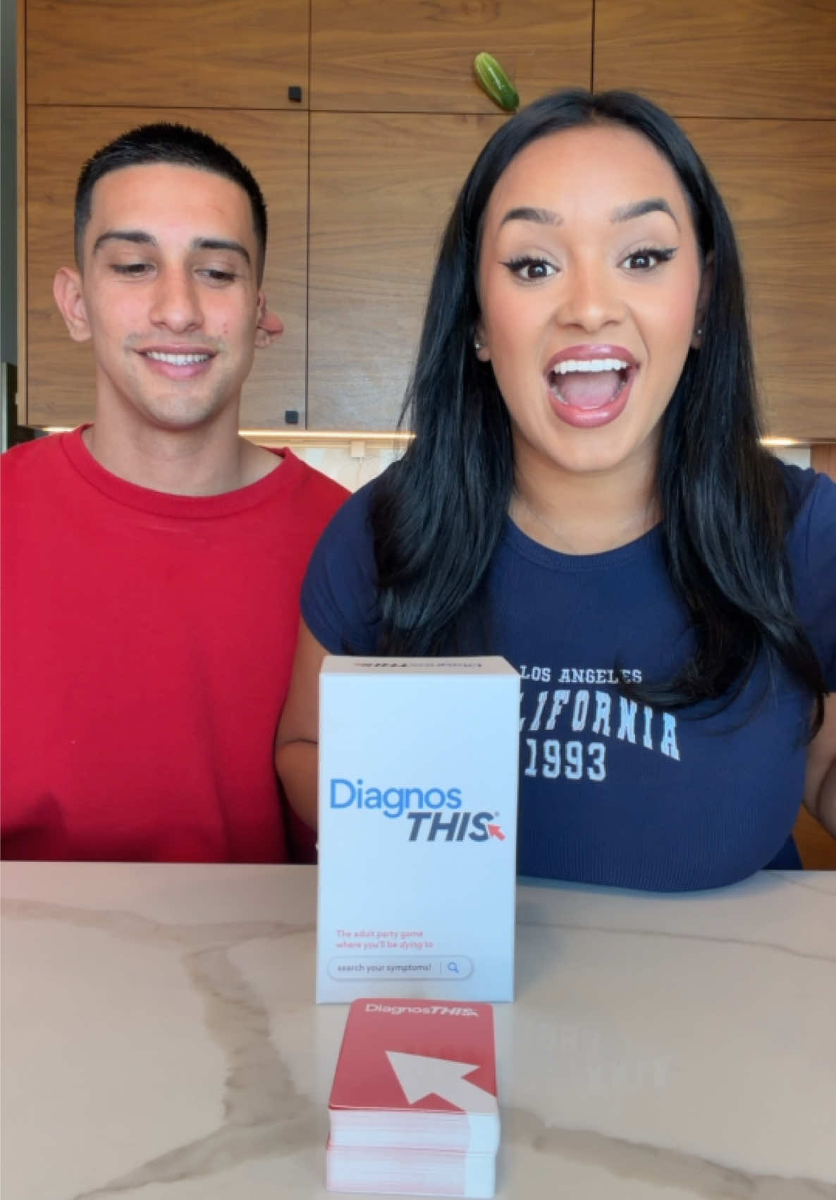 TikTok post by @isaacandandreagames for Thrilly Games. Caption reads: [...] won?😂 @Asmodee North America, Inc. @Thrilly....