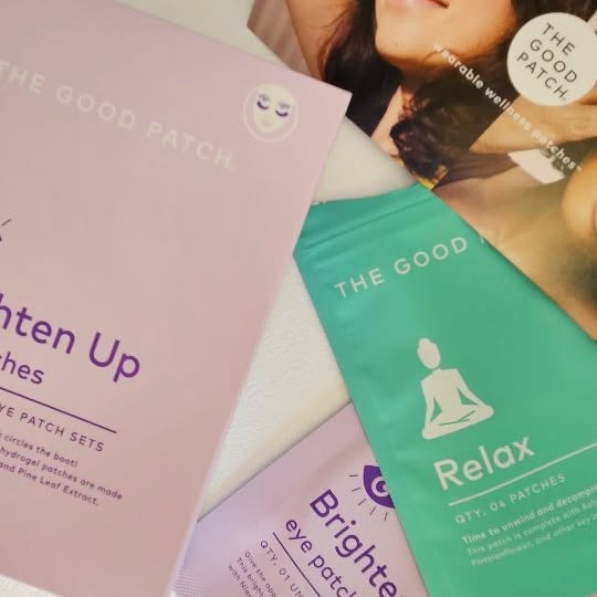 Instagram post by @nani.sfashion for The Good Patch. Caption reads: Lighten up your dark circles and relax....