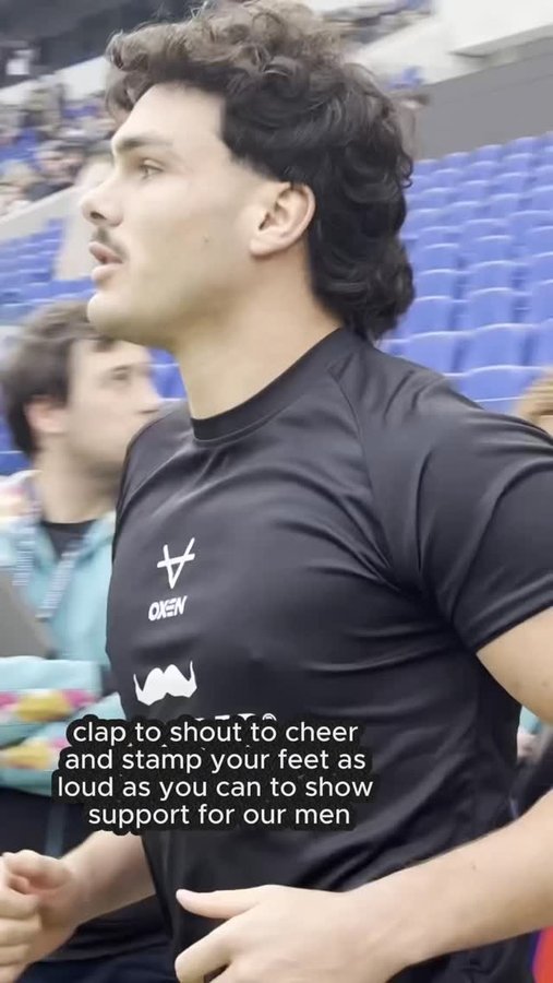 Instagram post by @rugbyleaguecares for Movember. Caption reads: It was an extra special Movember 1st at Hill....