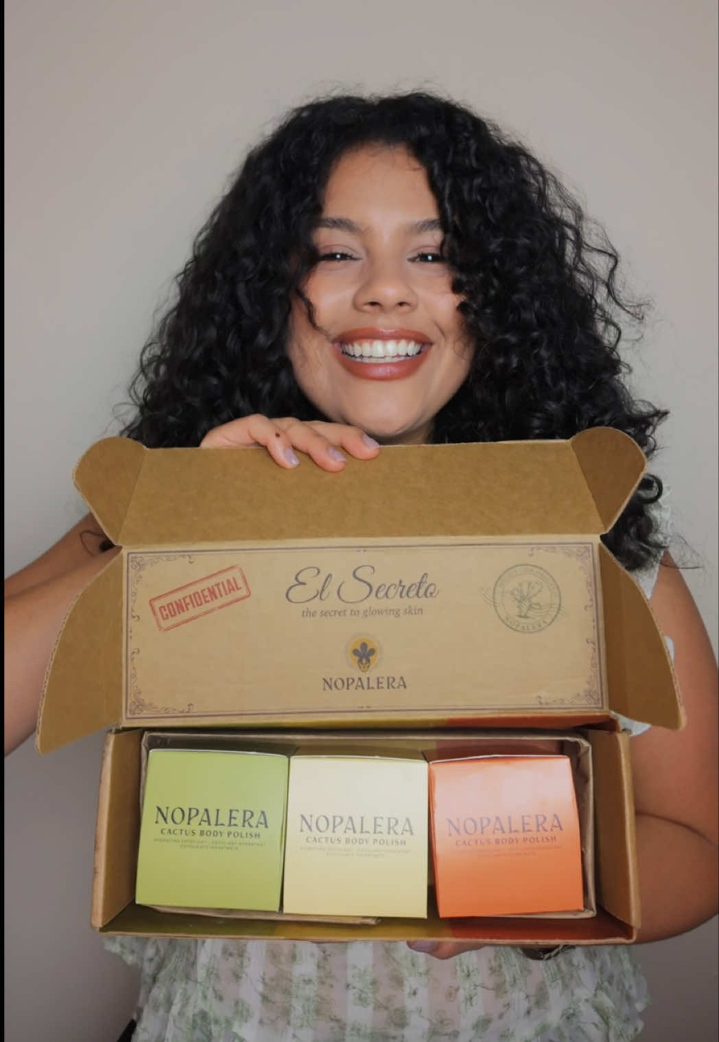 TikTok post by @neysharieee for NOPALERA. Caption reads: EL SECRETO IS OUT 🗣️ Nopalera released their new....