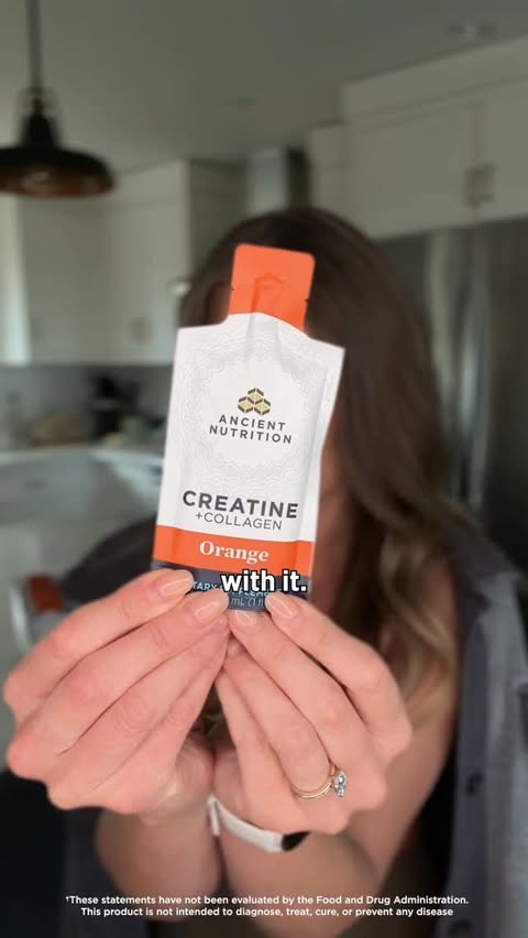 Instagram post by @chelseasyoga for Ancient Nutrition. Caption reads: [...] yet…or still creatine curious? Ancient....