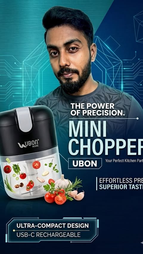 Instagram post by @saurav_._singh_09 for UBON. Caption reads: [...] faster! ⚡ Meet my new kitchen secret: the....