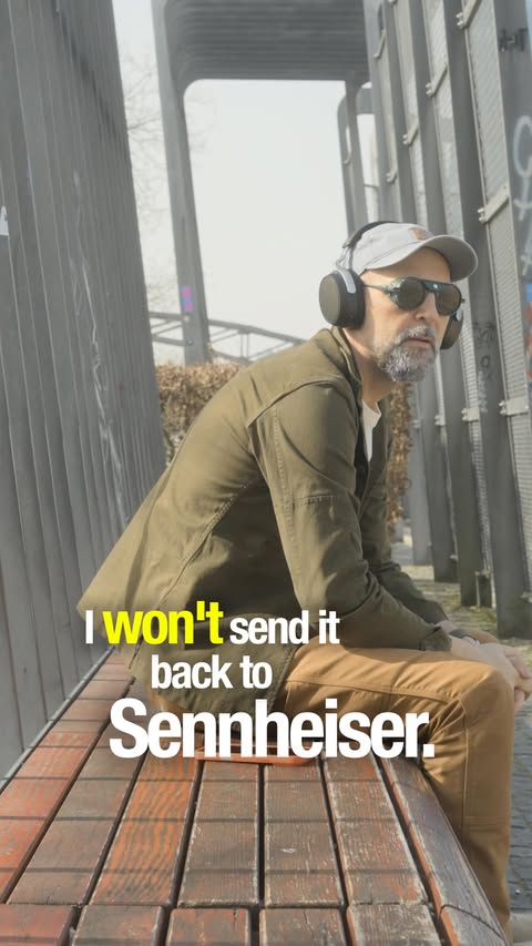 Instagram post by @engin_senli for Sennheiser. Caption reads: [...] second of focus feels like a mission.....