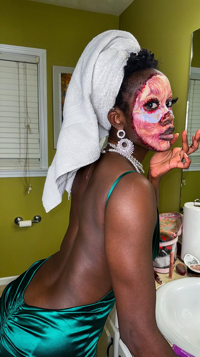 Instagram post by @sweetmutuals for Ben Nye Makeup. Caption reads: [...] Palette and Coagulated Blood @bennyemakeup:....