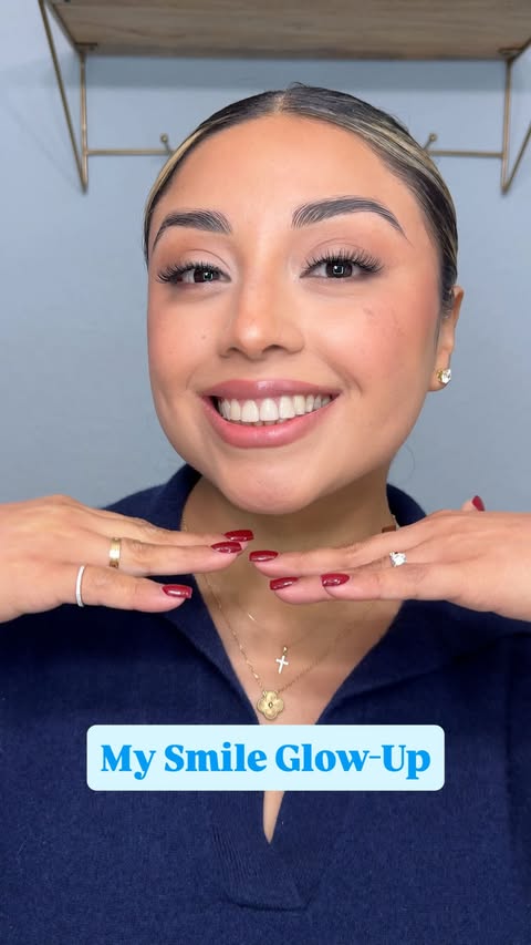 Instagram post by @itsmelinavega for Crest. Caption reads: #Ad #CrestPartner Brightening my smile and....