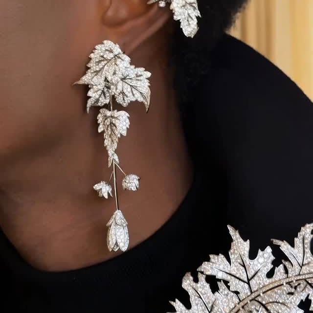 Instagram post by @katerina_perez for Boucheron. Caption reads: [Flower Power] Throwback to the last year’s Haute....