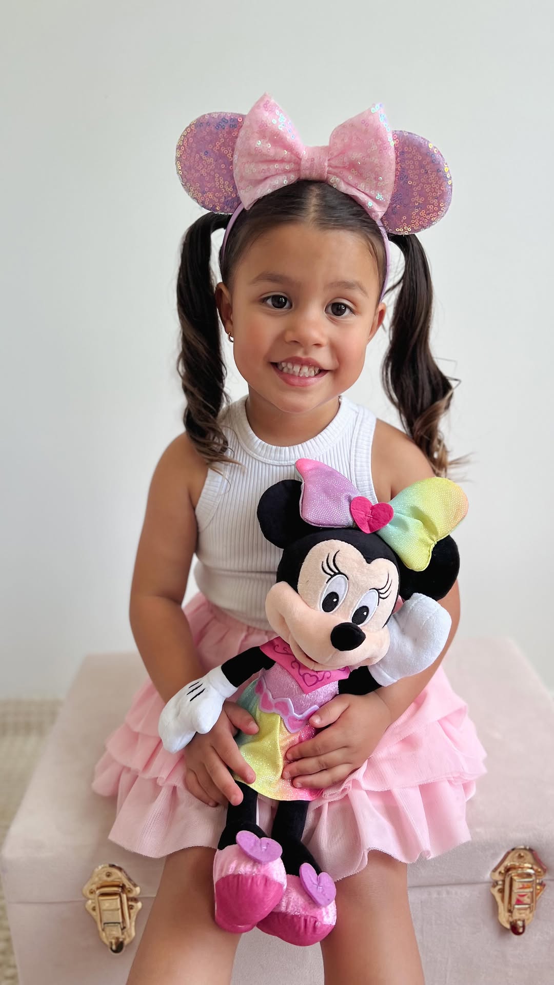 Instagram post by @mason.and.ella for Just Play. Caption reads: Ella’s Minnie Mouse obsession (part 2) 🎀
I....