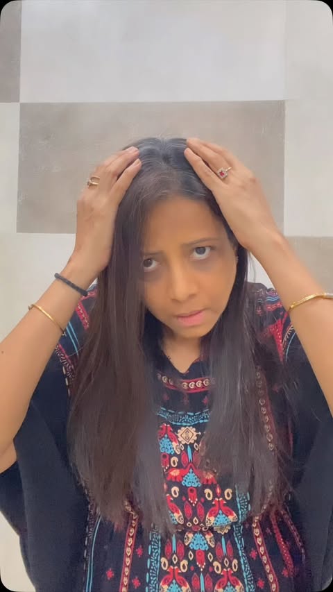 Instagram post by @jignagshah for Indica Hair Color. Caption reads: Just saw a few greys starting to show? 👀😅 Don’t....