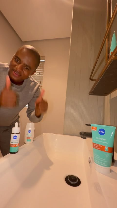 Instagram post by @ntokozojoydube_kwamfana for NIVEA MEN. Caption reads: Hello, Sanibonani 😁✨ Today we’re staying in and....