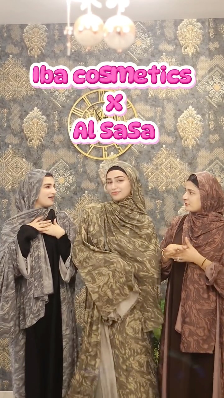 Instagram post by @bismaqari for Iba. Caption reads: Al SaSa X Iba Cosmetics ✨ While everyone’s....