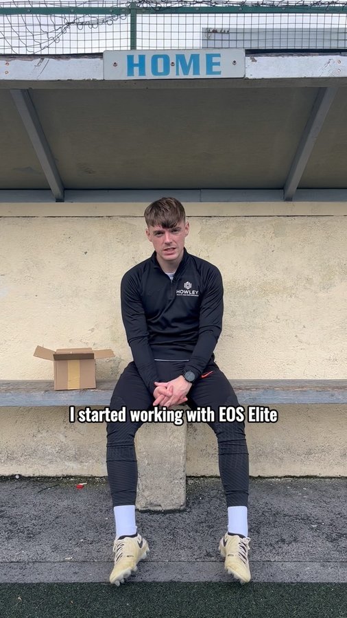 Instagram post by @_markhowley_ for Eos Elite. Caption reads: Looking forward to working together @eos.elite....