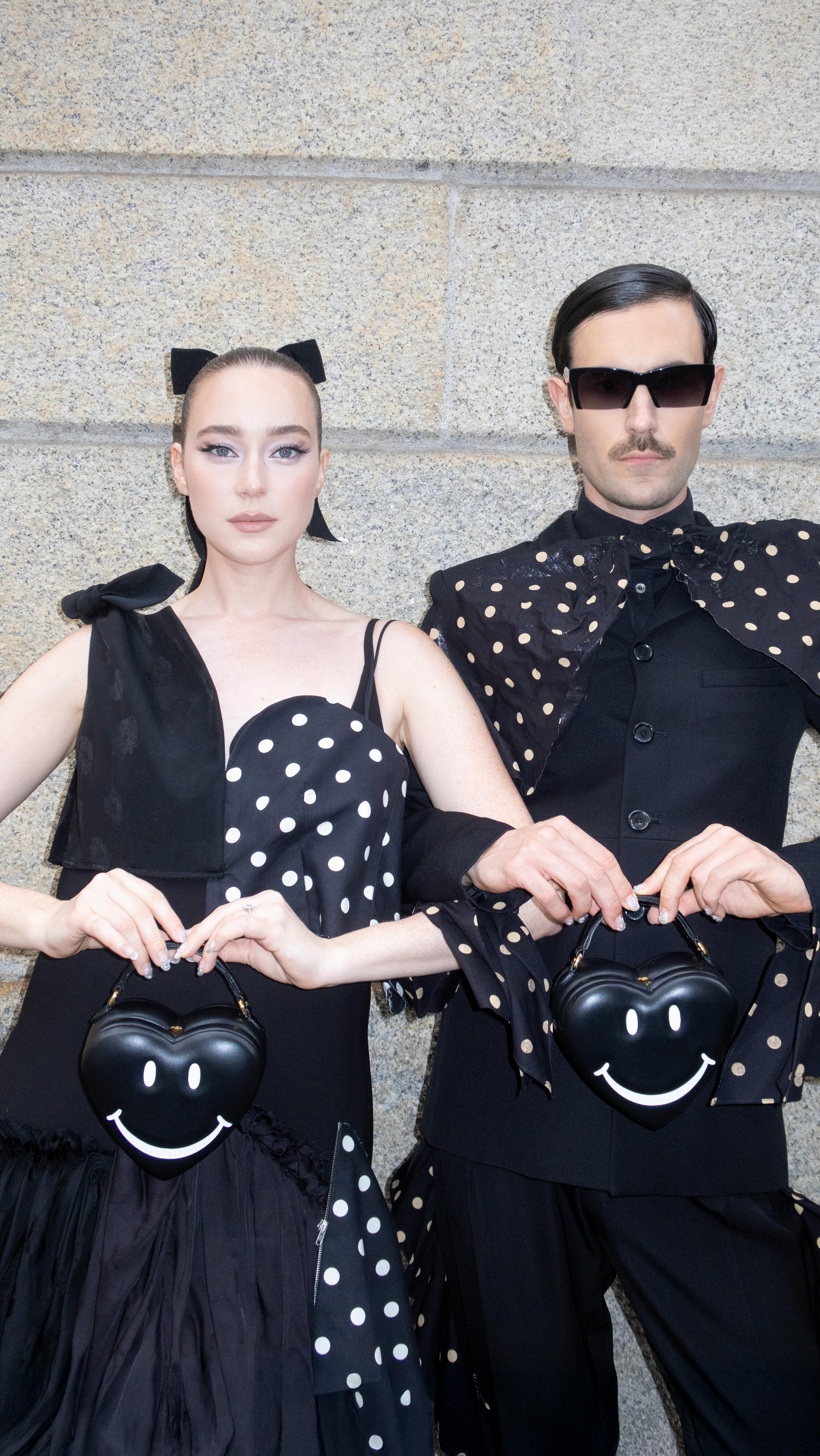 Instagram post by @young_emperors for Moschino. Caption reads: She went from hot to cold real fast.