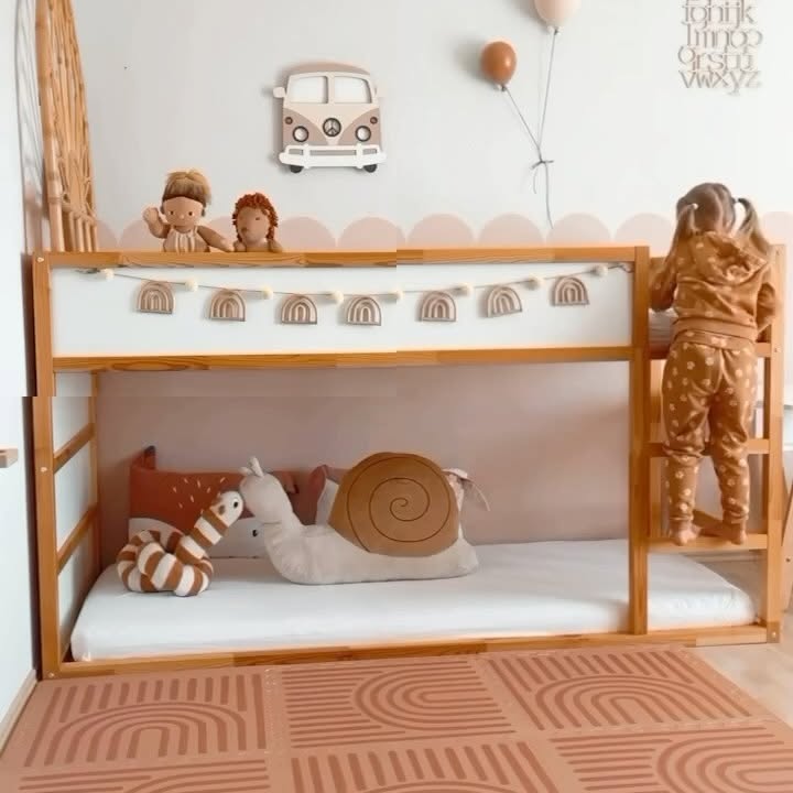 Instagram post by @my.sweet.lil.three for Toddlekind. Caption reads: [...] added these beautiful #floormats from....