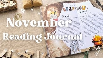 YouTube post by @bujobyfilo for Ellington Pens. Caption reads: November 2025 Reading Journal Update 📷📚.