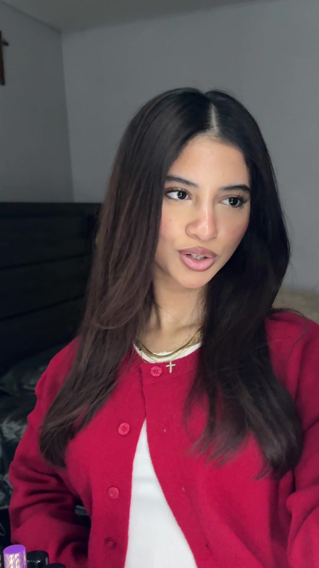 TikTok post by @potatophile.003 for Automet. Caption reads: Sweater from @AUTOMET #fypシ #bengali #🇧🇩 #radha .