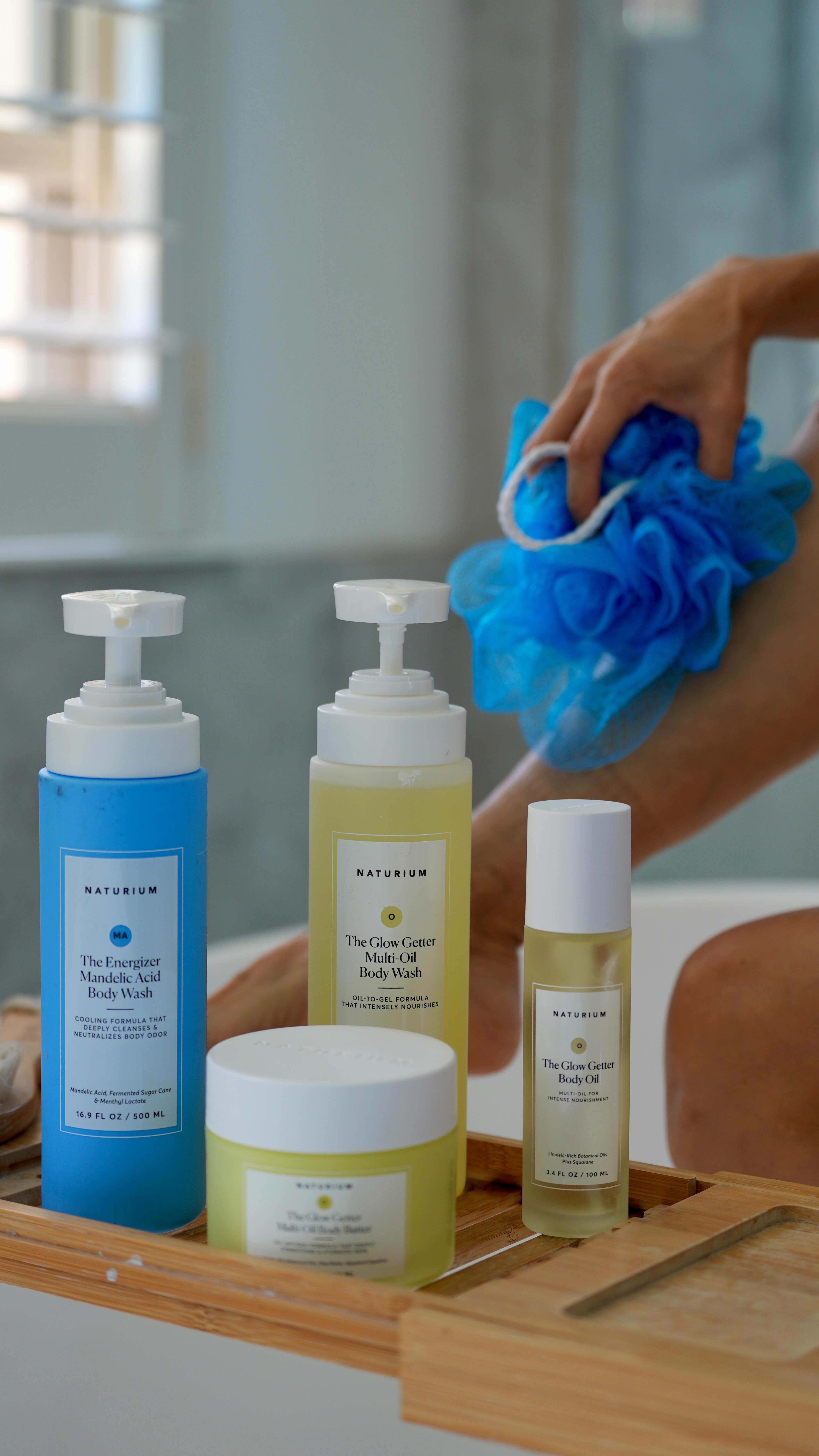 Instagram post by @dailykongfidence for Naturium. Caption reads: #ad It’s time for a restock on these @naturium....