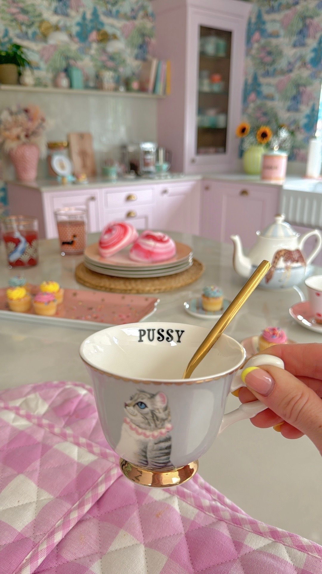 TikTok post by @thiscolourfulnest for Yvonne Ellen. Caption reads: [...] for pretty homewares - especially @Yvonne....