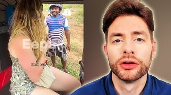 YouTube post by @AnythingGoesChannel for Tiege Hanley. Caption reads: It Was At This Moment She Realized She'd F**ked Up.