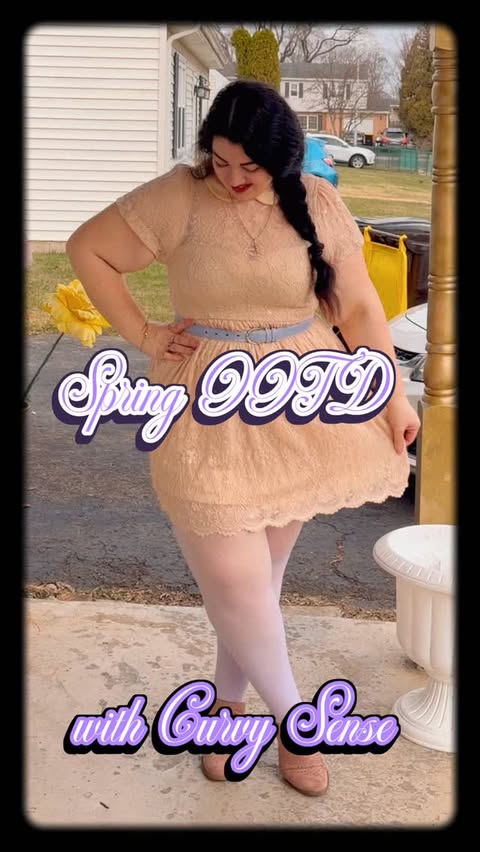 Instagram post by @principessagabriella for Curvy Sense. Caption reads: [...] spring! How adorable is this little....