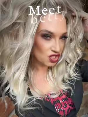 TikTok post by @stephanieharriso21 for Fisace Shop. Caption reads: Betty by IMSTYLE in California Blonde gives you....