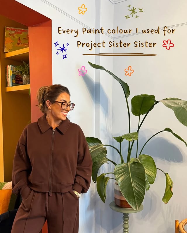 Instagram post by an influencer for Crown Paints. Caption reads: [...] 💕 Previous ad with @crownpaintsuk 🌸.