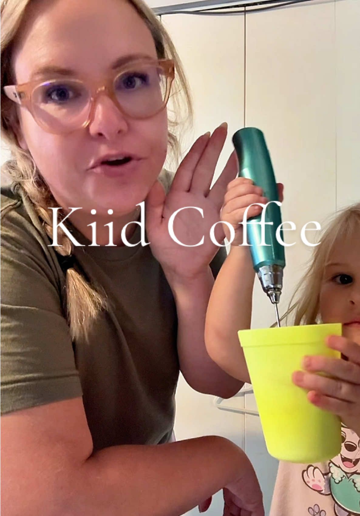 TikTok post by @alisonellyn for Kiid Coffee. Caption reads: #kiidcoffee #coffeetiktok #coffeetime #coffeetok....