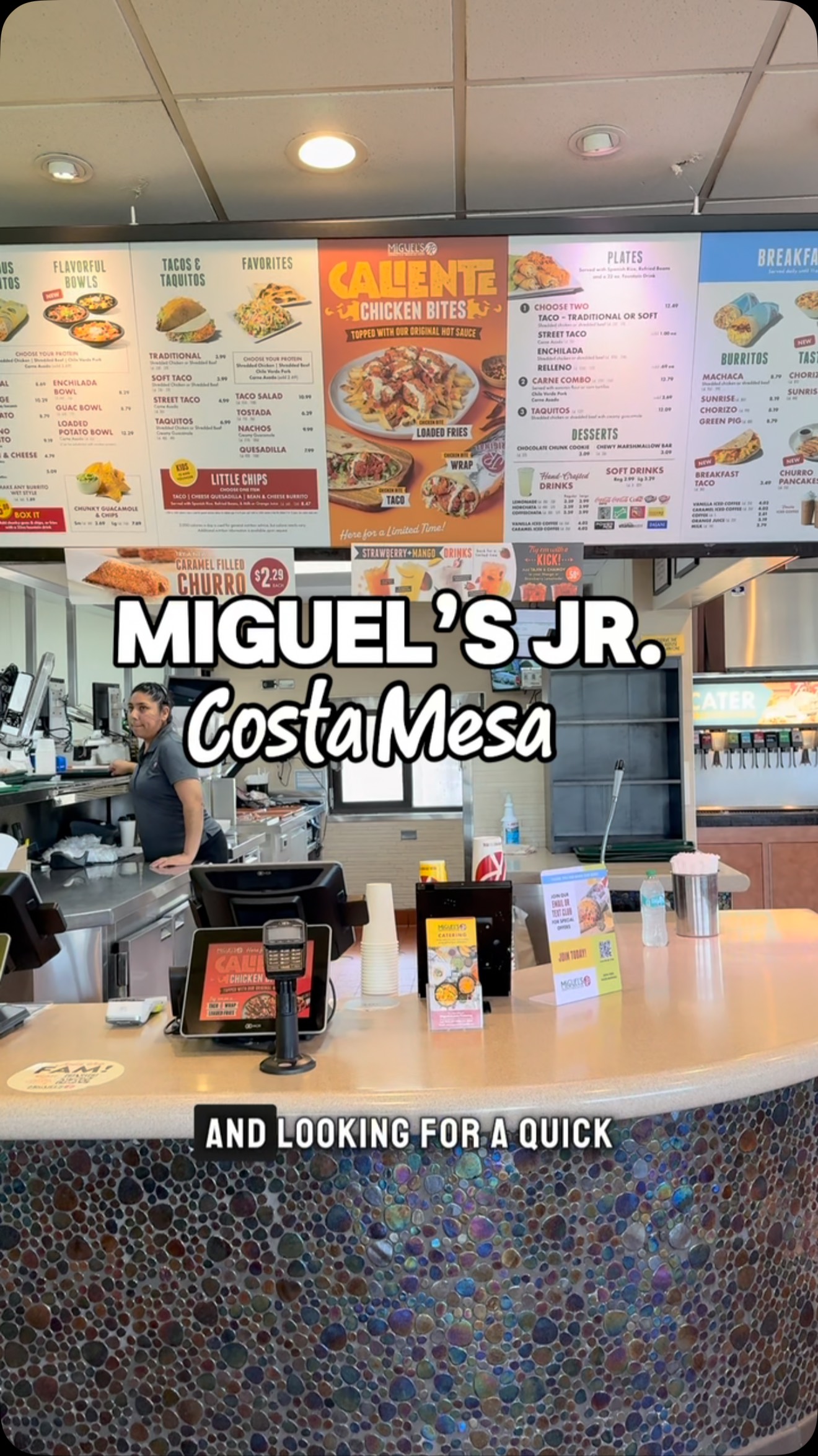 Instagram post by @socalplaydaze for Miguel's Jr. Caption reads: Miguel’s Jr. Costa Mesa
Address: 141 E 17th St,....