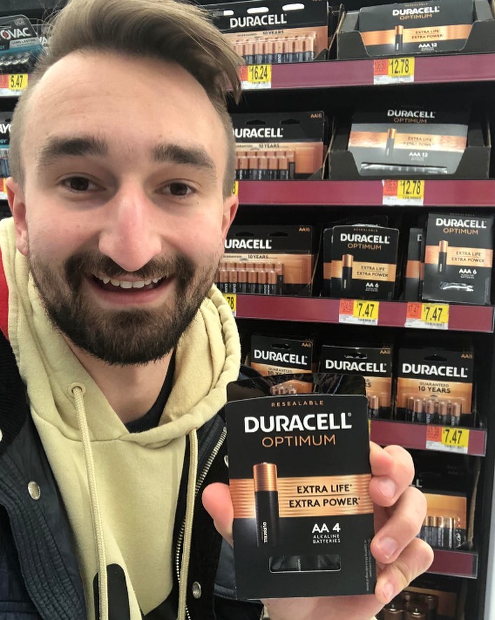 Instagram post by @jeromeaceti for Duracell. Caption reads: I don’t know about you, but I can’t wait to get....