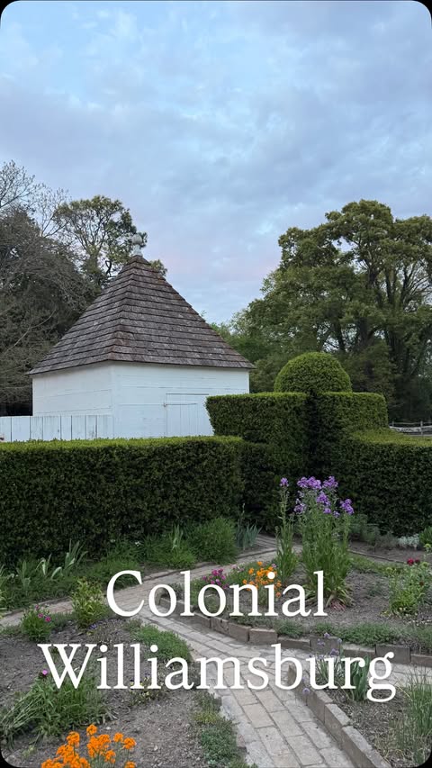Instagram post by @alexander_widener for Visit Williamsburg. Caption reads: [...] @wmbgbrand @colonialwmsburg....