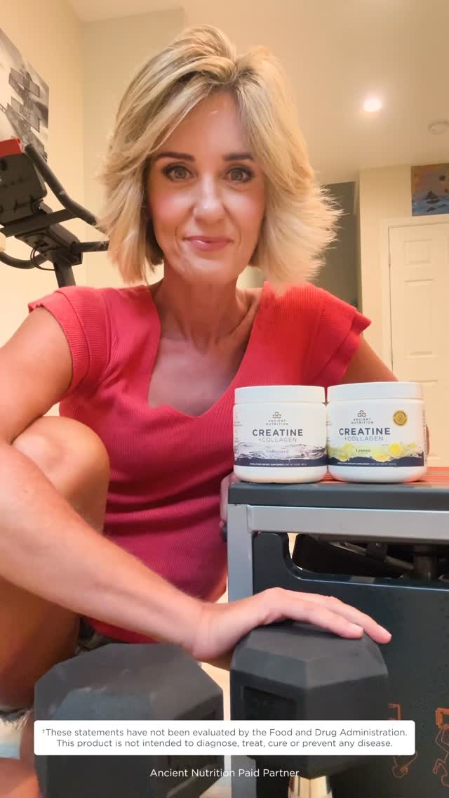 Instagram post by @kerstin.lindquist for Ancient Nutrition. Caption reads: Brain Health & Muscle & Recovery - I am so....