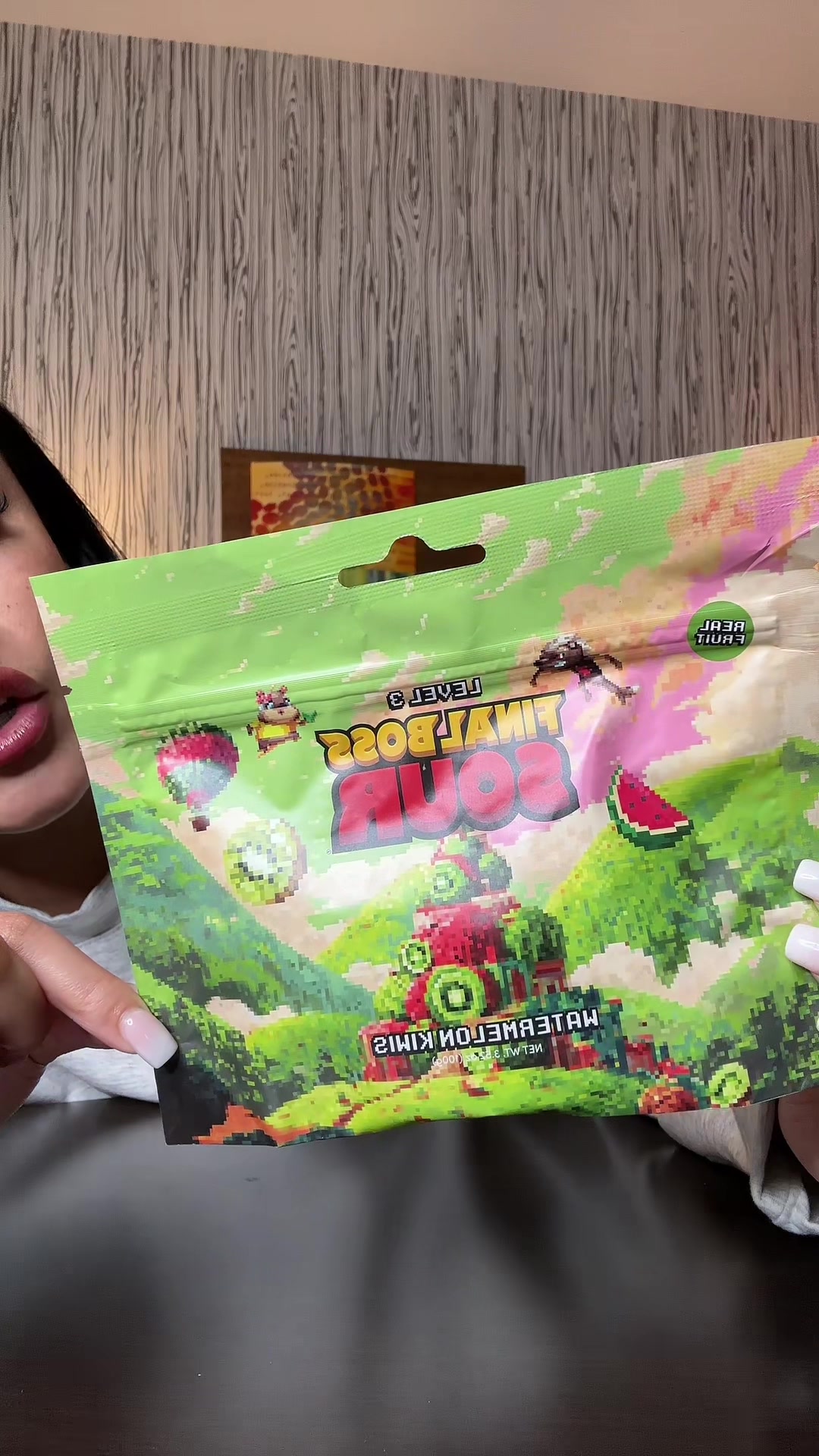 TikTok post by @_tipsytina for Final Boss Sour. Caption reads: @finalbosssour review! #fyp #finalboss....