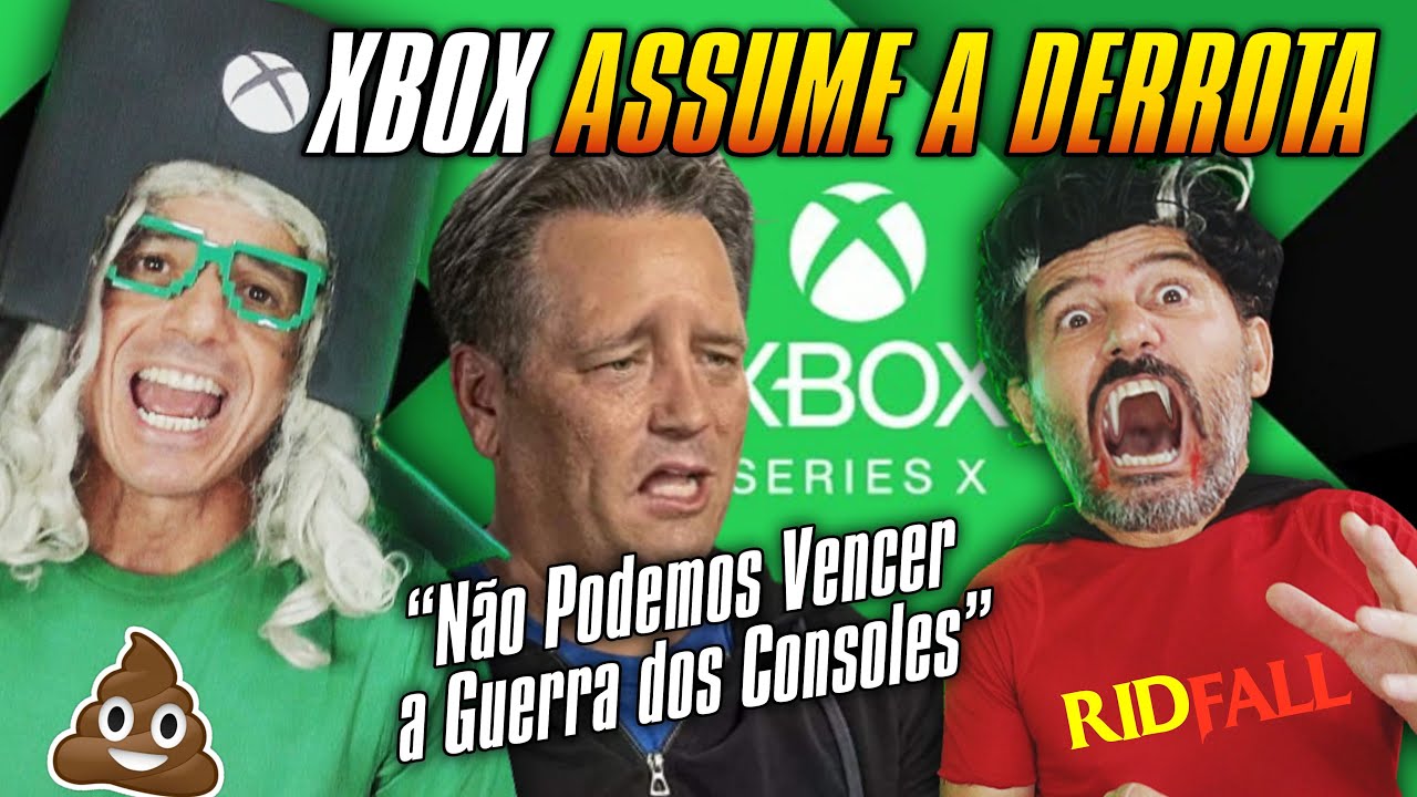 YouTube post by @irmaospiologo for PicPay. Caption reads: XBOX TAKES DEFEAT after HORRIBLE REDFALL - PART 2....