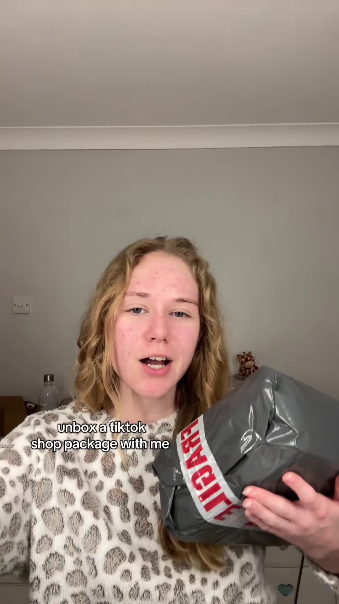 TikTok post by @livvxvlogss for Tempo Tea Bar. Caption reads: unbox a package w me @Tempo Tea Bar....