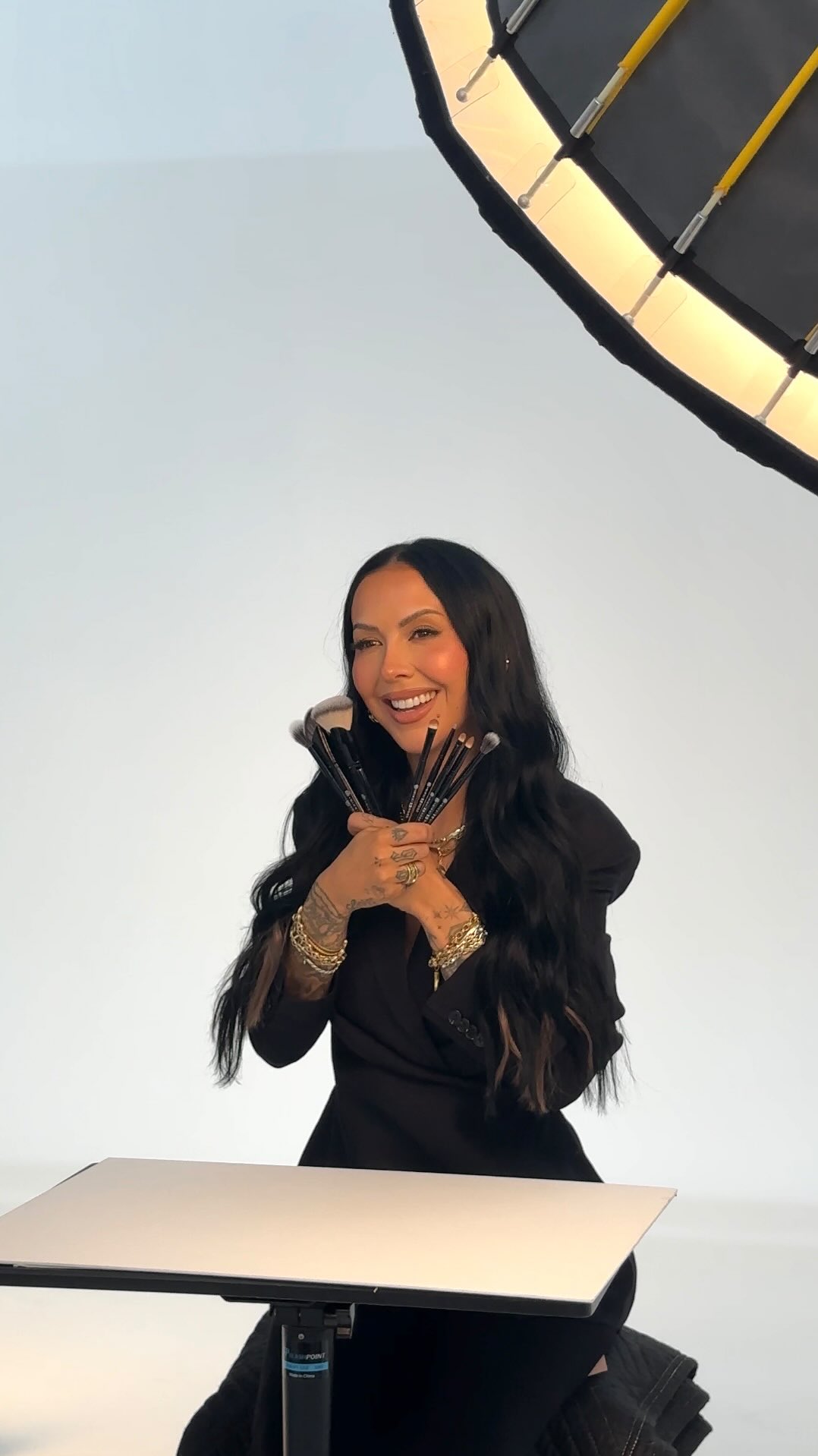 Instagram post by @makeupbynikkilarose for BK Beauty. Caption reads: we asked @makeupbynikkilarose 12 questions while....