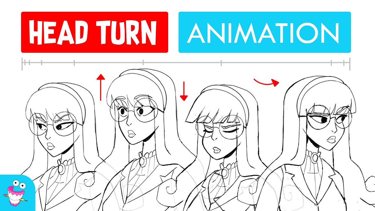 YouTube post by @BaMAnimation for ArtStation. Caption reads: Animating a Head Turn : The Important Exercise....