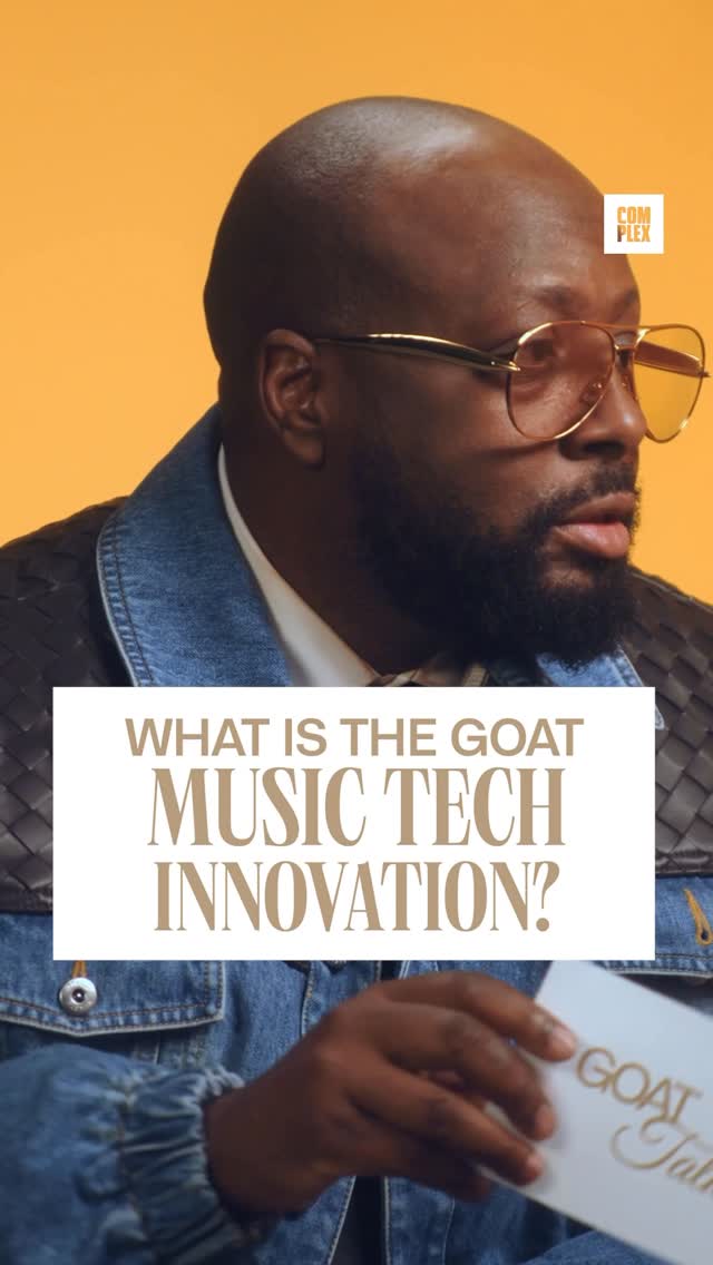 Instagram post by @wyclefjean for Complex. Caption reads: #sponsored GOAT Talk face-off 🔥 Watch my daughter....