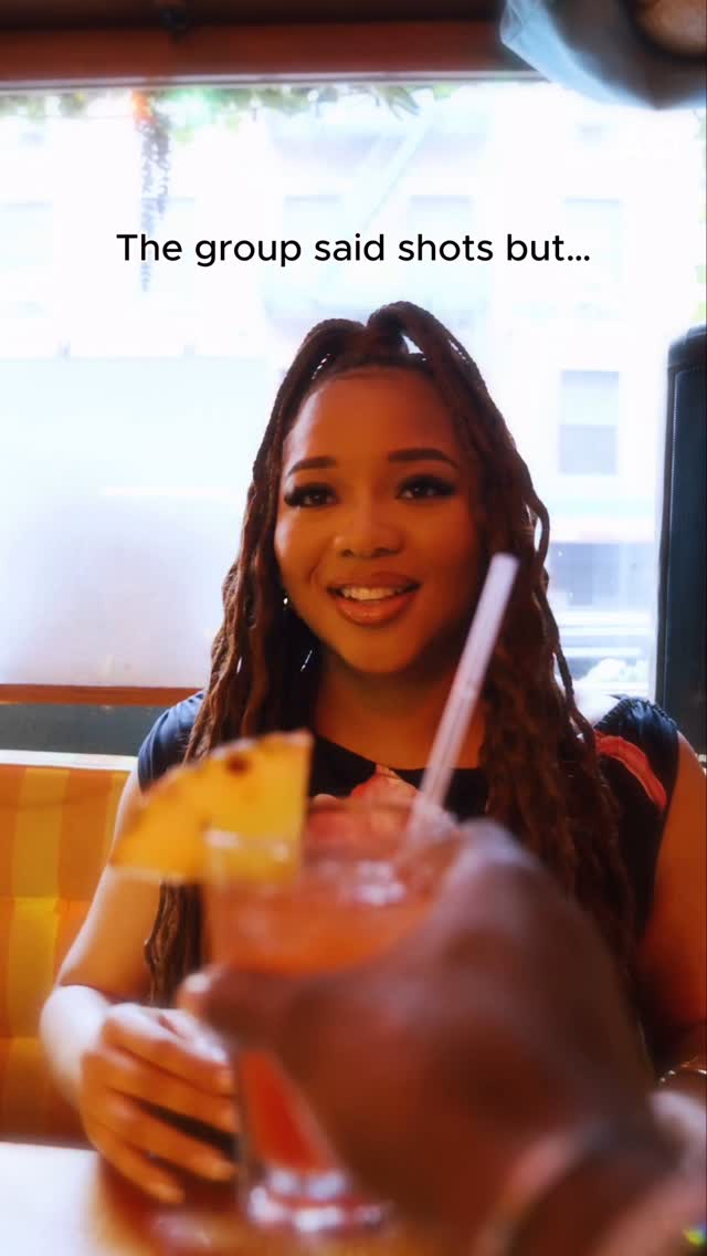 Instagram post by @astoldbynneoma for Emergen-C. Caption reads: #ad When the squad yells “Shots!” but you’re all....