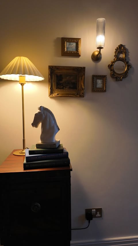 Instagram post by @belgravevilla for Corston Architectural Detail. Caption reads: [...] the Cotswold table lamps from....