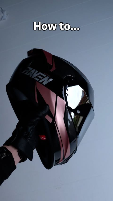 Instagram post by @motor.chick for Xlmoto. Caption reads: [...] is the new Raven GT sports helmet from....