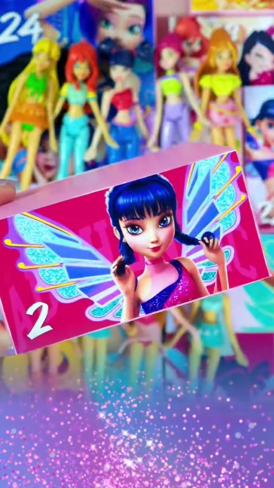 Instagram post by @winxcluball for Winx Club. Caption reads: DAY 2 🧚‍♀️ #WINXCLUB ADVENT CALENDAR #winx....