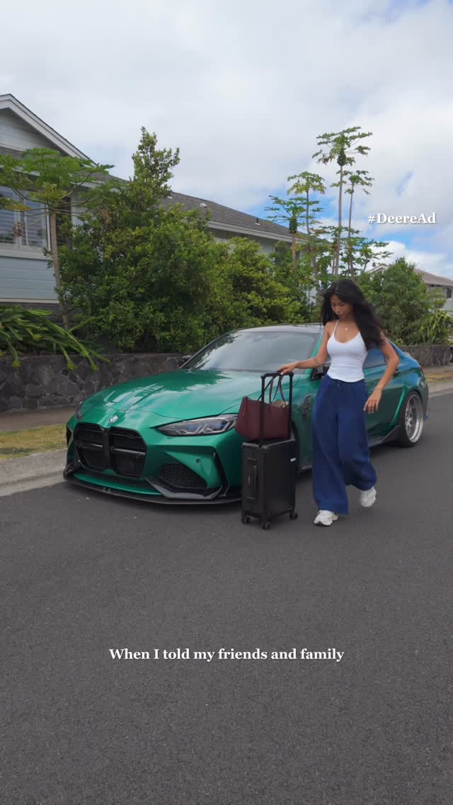 Instagram post by @ntrannnnn for John Deere. Caption reads: Fuel your drive with Unleaded 88 (E15)....