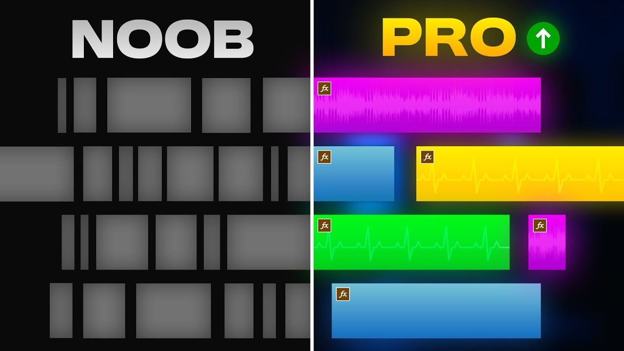 YouTube post by @decodingyt for vidIQ. Caption reads: 6 Editing Hacks to Make ADDICTIVE YouTube Videos!.