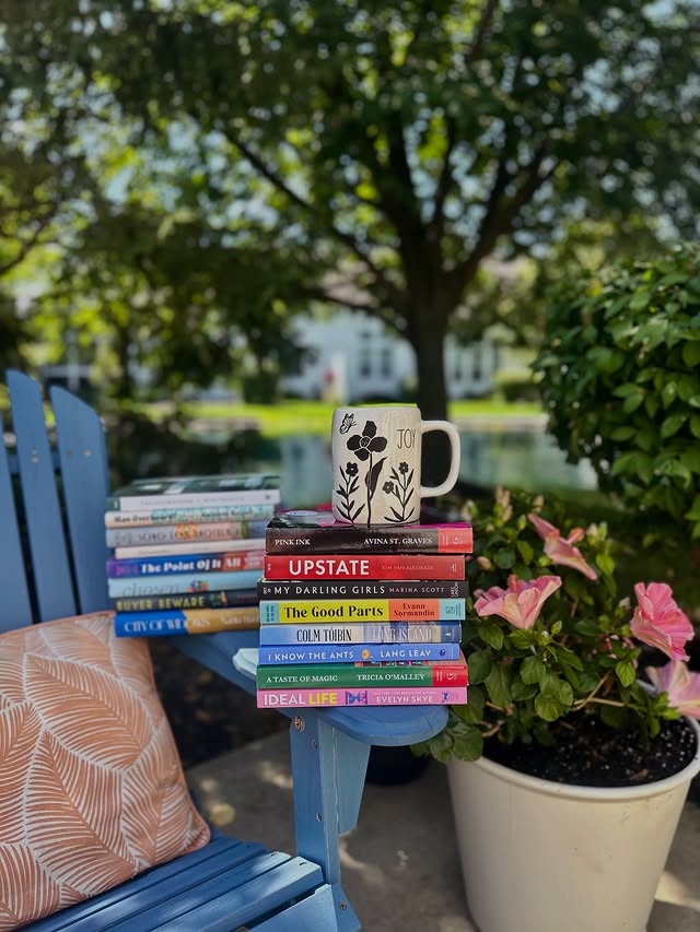 Instagram post by @spencetimereading for Gallery Books Group. Caption reads: 🌸𝑩𝒐𝒐𝒌 𝑴𝒂𝒊𝒍 𝑴𝒐𝒏𝒅𝒂𝒚🌸 I could stay....
