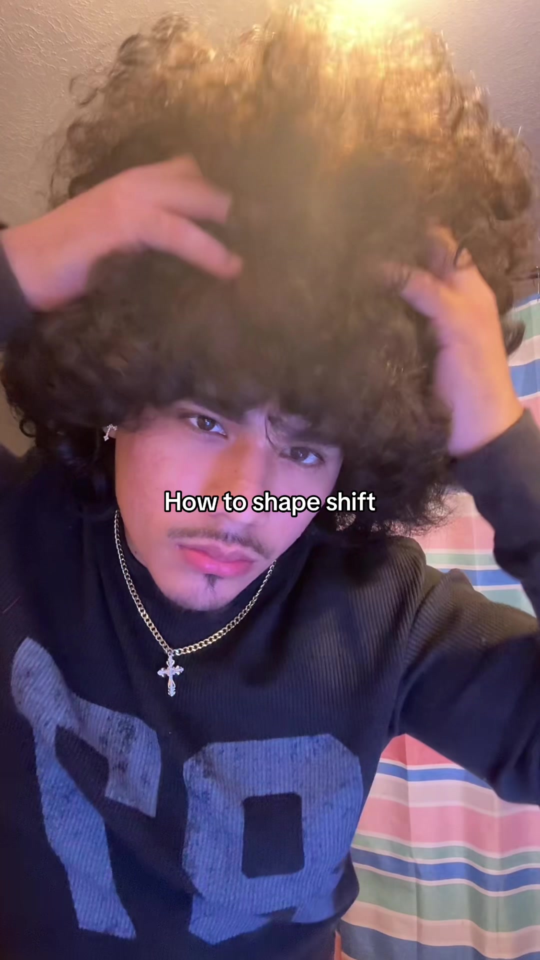 TikTok post by @frizznotrizz for Based BodyWorks. Caption reads: [...] #curlyhairtutorial #basedbodyworks #3ahair.