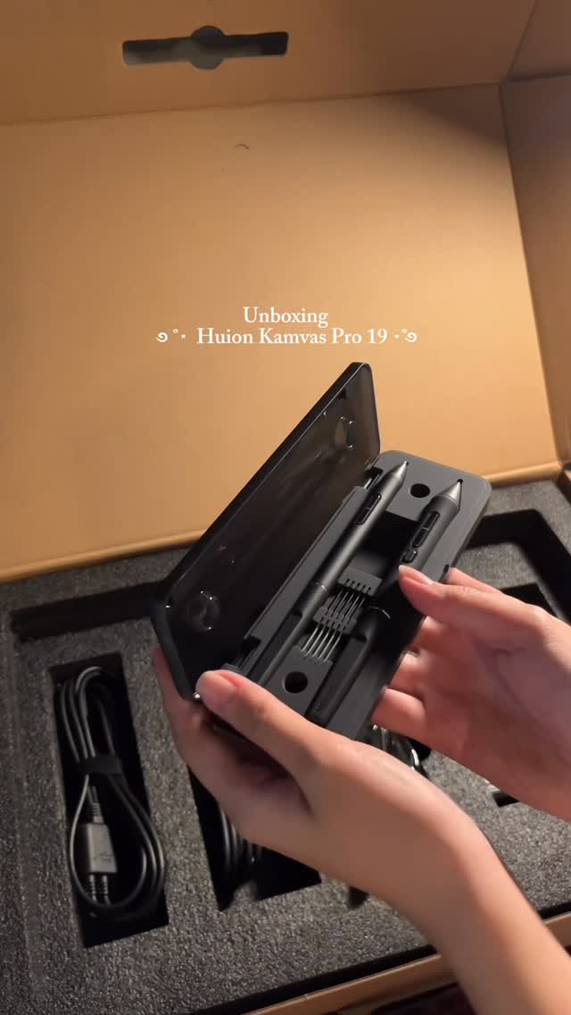 Instagram post by @haranikala for HUION. Caption reads: MY BIGGEST UPGRADE EVER ₍^. .^₎Ⳋ

Been practicing....