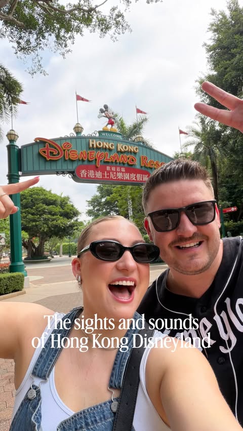 Instagram post by @breanneallarie for Discover Hong Kong. Caption reads: We couldn’t come all the way to Hong Kong not go....